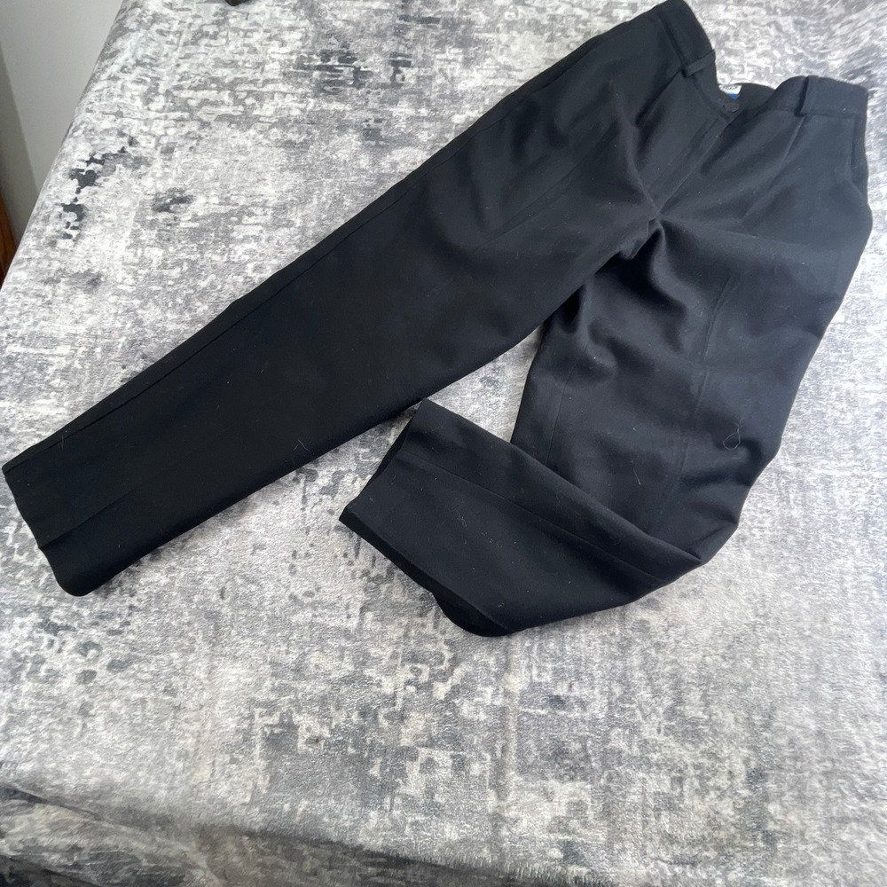 Panther Vintage High Waisted Wool Dress Pants Womens 6-8 Solid Black